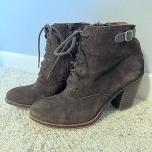 LUCKY brand heeled lace up bootie